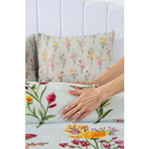 Begonvil Çift Kişilik Peluş Battaniye