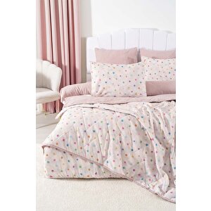 Bonny Çift Kişilik Nevresimli Pike Takımı - 7 Parça Çeyiz Seti