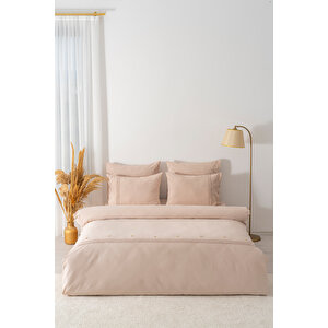 Grace Vizon Güpürlü Çift Kişilik %100 Pamuklu Nevresim Seti - 6 Parça Çeyiz Seti