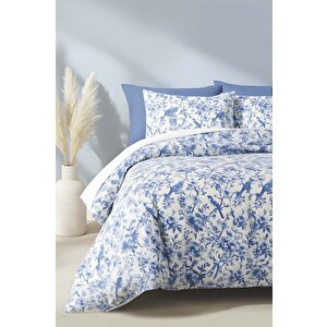 Nova Mavi Tek Kişilik Nevresim Takımı Pamuklu