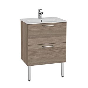 Mia Cordoba 60 Cm Çekmeceli Ayaklı Lavabo Dolabı Alt Modül + Lavabo
