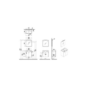 Ardea 69563 Banyo Dolabı Seti, Kapaklı, 60 Cm, Parlak Beyaz