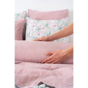 Cherie Çift Kişilik Nevresimli Pike Takımı - 7 Parça Çeyiz Seti