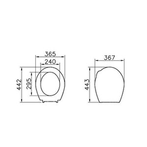18-003-002 Beyaz Yakut Klozet Kapagı