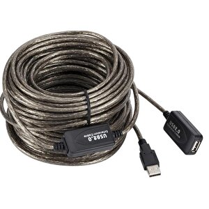 5228 Aktif Usb Dişi Erkek Uzatıcı Uzatma Ek Kablosu 20 Metre