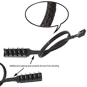 4353 Fan Çoklayıcı 4 Port Y Pwm Splitter 4 Pin