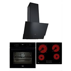 Siyah Ankastre Set (tb 6415 Ocak/hak 625 Fırın/atv 60.3 M Davlumbaz)