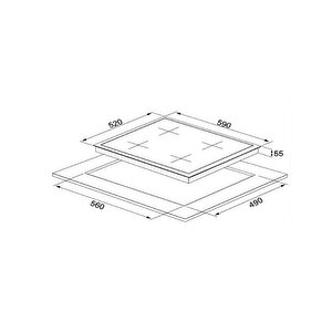 Cs5700c6b01 Siyah Gazlı Ankastre Ocak