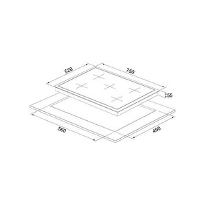 Cs5801e7s01 Gri Gazlı Ankastre Ocak