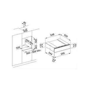 Franke Fmy 14 Drw Bk Siyah Isıtma Çekmecesi