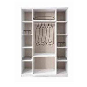 Petunya Tamamı Mdf 4 Kapaklı Gardırop Dolap - Kurulum Dahil
