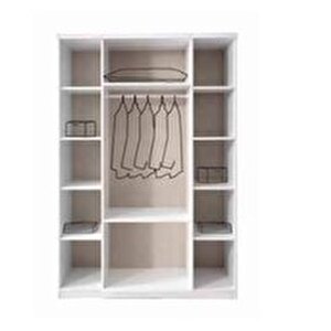 Frezya Tamamı Mdf 4 Kapaklı Gardırop Dolap - Kurulum Dahil