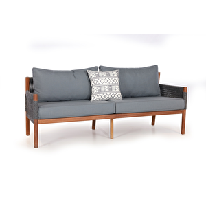 Dynamic Masif Ahşap İroko Ağacı Oturma Grubu Bahçe Balkon Koltuk Takımı 3+1+1+ Masa