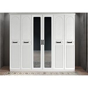 Membran Life Altı Kapaklı Gardırop Beyaz G.a.m.l_1_210cm 210 cm