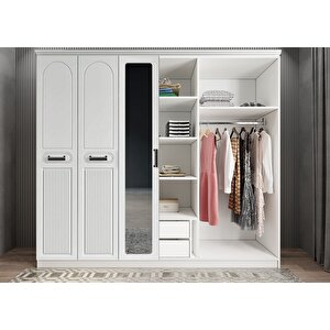 Membran Life Altı Kapaklı Gardırop Beyaz G.a.m.l_1_210cm 210 cm