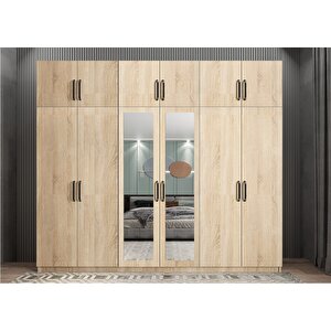 Zirve Altı Kapaklı Gardırop Meşe G.a.z_4_240cm 240 cm