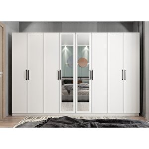 Bar Sekiz  Kapaklı Gardırop Beyaz G.s.b_1_360cm 360 cm