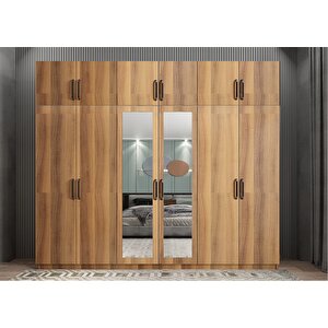 Zirve Altı Kapaklı Gardırop Ceviz G.a.z_5_270cm 270 cm