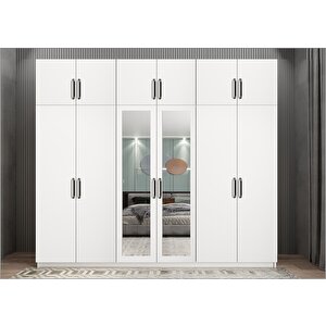 Zirve Altı Kapaklı Gardırop Beyaz G.a.z_1_208cm 208 cm