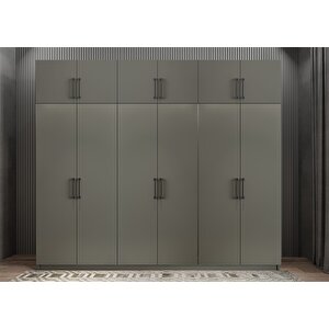 Eko Zirve Altı Kapaklı Gardırop Antrasit G.a.z.e_2_208cm 208 cm