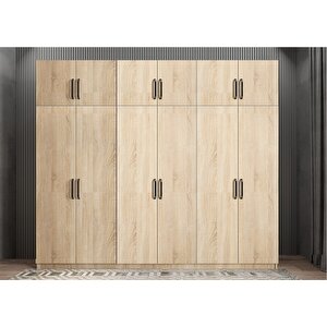 Eko Zirve Altı Kapaklı Gardırop Meşe G.a.z.e_4_240cm 240 cm