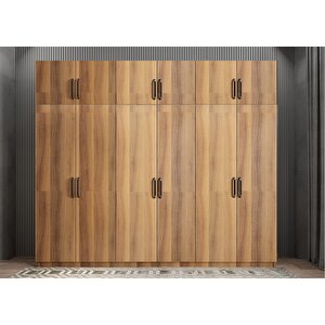 Eko Zirve Altı Kapaklı Gardırop Ceviz G.a.z.e_5_240cm 240 cm