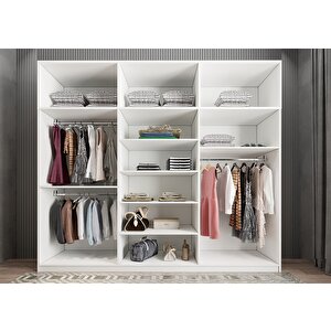 Eko Zirve Altı Kapaklı Gardırop Beyaz G.a.z.e_1_208cm 208 cm