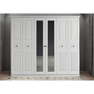 Membran Bar Altı Kapaklı Gardırop Beyaz G.a.m.b_1_210cm 210 cm