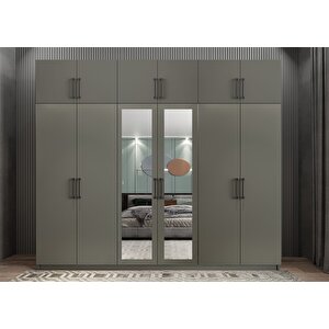 Zirve Altı Kapaklı Gardırop Antrasit G.a.z_2_208 208 cm