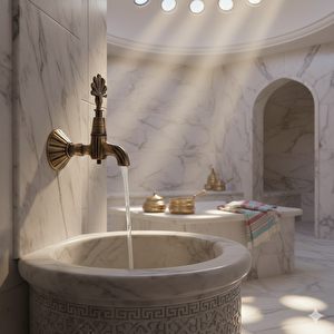 Osmanlı Musluğu Antik Tavroz 1/2 (%100 Pi̇ri̇nç)