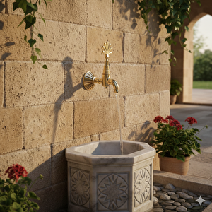 Osmanlı Musluğu Tavroz 1/2 (%100 Pi̇ri̇nç)