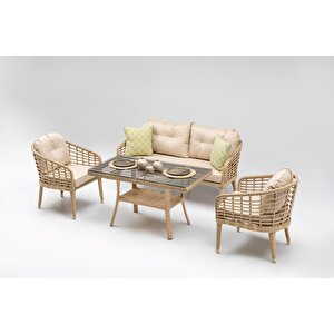 Rodos Rattan Mini 2'li Oturma Grubu