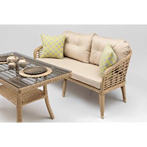 Rodos Rattan Mini 2'li Oturma Grubu