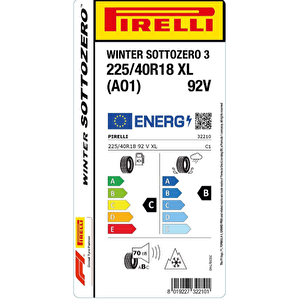 225/40r18 92v Xl Sottozero Seri̇ 3 (ao) 2024 Kiş Lasti̇ği̇