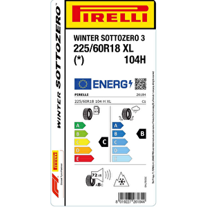 225/60r18 104h Xl Sottozero Seri̇ 3 2023 Kiş Lasti̇ği̇