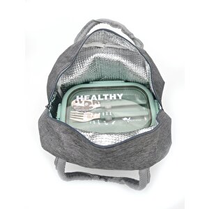 Isı Yalıtımlı Termal Çantalı Çelik Lunch Box – Bpa’sız, Sızdırmaz, Çok Bölmeli Yemek Kabı Su Yeşili