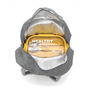 Isı Yalıtımlı Termal Çantalı Çelik Lunch Box – Bpa’sız, Sızdırmaz, Çok Bölmeli Yemek Kabı Sarı Yeşil