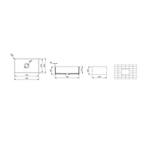 Lavello Mutfak Eviyesi 76 Cm Mat Beyaz 1138-002-0120-03
