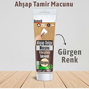 Gürgen Renk Ahşap Parke Tamir Macunu Mobilya Masa Dolgu Çatlak Çizik Giderici 125 Ml Kullanım Hazır