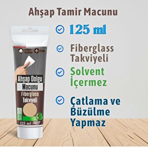 Gürgen Renk Ahşap Parke Tamir Macunu Mobilya Masa Dolgu Çatlak Çizik Giderici 125 Ml Kullanım Hazır