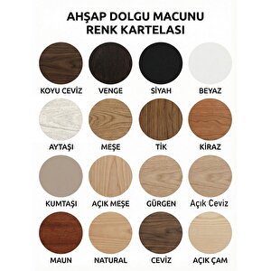 Gürgen Renk Ahşap Parke Tamir Macunu Mobilya Masa Dolgu Çatlak Çizik Giderici 125 Ml Kullanım Hazır