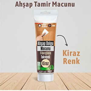 Ki̇raz Renk Ahşap Parke Tamir Macunu Mobilya Masa Dolgu Çatlak Çizik Giderici 125 Ml Kullanıma Hazır