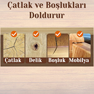 Ki̇raz Renk Ahşap Parke Tamir Macunu Mobilya Masa Dolgu Çatlak Çizik Giderici 125 Ml Kullanıma Hazır
