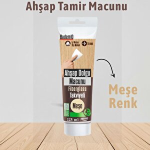 Meşe Renk Ahşap Parke Tamir Macunu Mobilya Masa Dolgu Çatlak Çizik Giderici 125 Ml Kullanıma Hazır