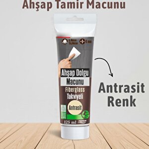 Antrasi̇t Renk Ahşap Parke Tamir Macunu Mobilya Masa Dolgu Çatlak Çizik Giderici 125 Ml Kullanım Hazır