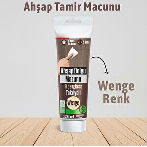 Venge Renk Ahşap Parke Tamir Macunu Mobilya Masa Dolgu Çatlak Çizik Giderici 125 Ml Kullanıma Hazır
