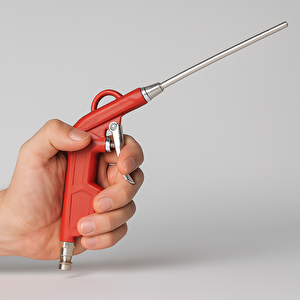 Metal Uzun Ağızlı Uçlu 1/4" Kompresör Uyumlu Hava Üfleme Tabancası Temizlik Toz Giderme Tabancası Ucu