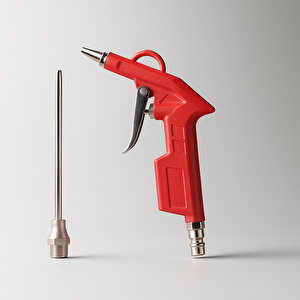 Metal Uzun Ağızlı Uçlu 1/4" Kompresör Uyumlu Hava Üfleme Tabancası Temizlik Toz Giderme Tabancası Ucu