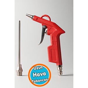 Metal Uzun Ağızlı Uçlu 1/4" Kompresör Uyumlu Hava Üfleme Tabancası Temizlik Toz Giderme Tabancası Ucu
