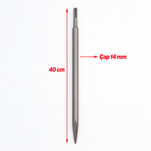 Profesyonel Murç 14x400 Mm El Aleti İnşaat Duvar Beton Delme Kesme Kırma Ucu Dayanıklı Çelik